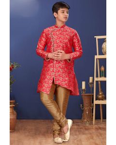 Buy This Heavy Silk Fabric Indo Western in Red Color