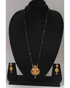 Ethnic Designer Mangalsutra And Earing Set For Wedding