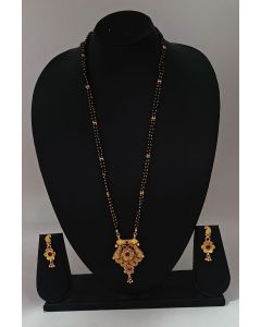 Ethnic Designer Mangalsutra And Earing Set For Wedding