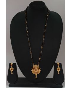 Ethnic Designer Mangalsutra And Earing Set For Wedding