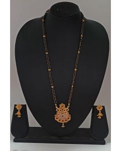Ethnic Designer Mangalsutra And Earing Set For Wedding