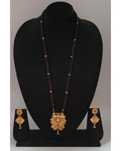 Ethnic Designer Mangalsutra And Earing Set For Wedding