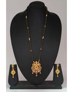 Ethnic Designer Mangalsutra And Earing Set For Wedding
