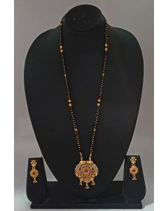 Ethnic Designer Mangalsutra And Earing Set For Wedding