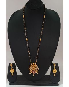 Ethnic Designer Mangalsutra And Earing Set For Wedding