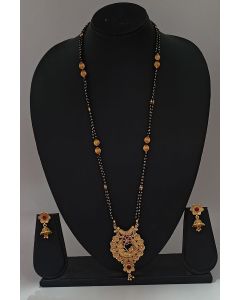 Ethnic Designer Mangalsutra And Earing Set For Wedding