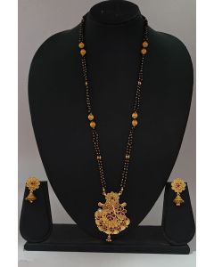 Ethnic Designer Mangalsutra And Earing Set For Wedding