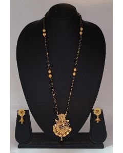 Ethnic Designer Mangalsutra And Earing Set For Wedding