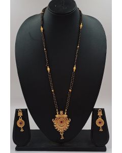 Ethnic Designer Mangalsutra And Earing Set For Wedding