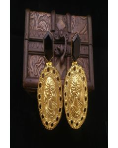 Ethnic Earing Set With Stone Work