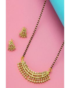 Gold Jewellery Mangalsutra Set For Bride