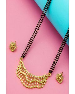 Gold Jewellery Mangalsutra Set For Bride