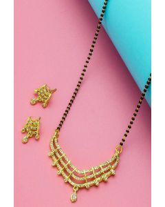 Gold Jewellery Mangalsutra Set For Wedding