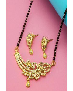 Gold Jewellery Mangalsutra Set For Wedding