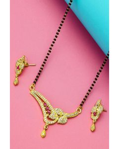 Gold Jewellery Mangalsutra Set For Wedding