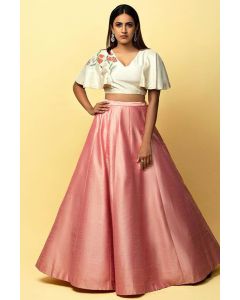 Pink Color Designer Lehenga with Embroidered Work