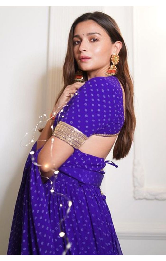 Alia Bhatt Blue Designer Lehenga Choli LEHA2125 with Intricate Embroidery and Dupatta for Weddings and Festive Occasions - Elegant Indian Ethnic Wear in the UK
