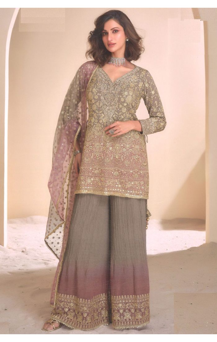 Buy Georgette Multicolor Embroidered Salwar Suit with Dupatta online - Appelle Fashion | SALV5706