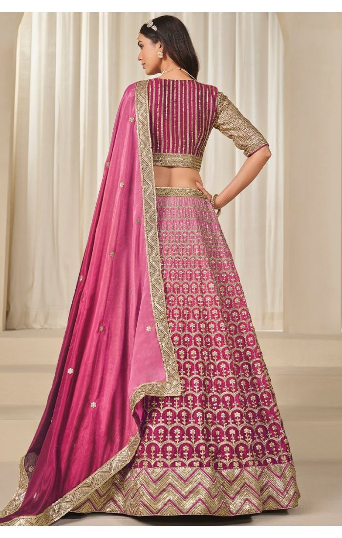 Matching dupatta with delicate embroidered border
